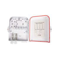 Boîtier de distribution de fibre optique 8 voies, boîtier de répartition FTTH mural, étanche IP65, en plastique ABS, boîtier terminal de câble de branchement FDB
