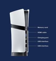 Console de Jeu Vidéo Classique TV Sans Fil GS5 Pro 2.4G avec Plus de 30 000 Jeux Intégrés, Sortie Haute Définition Compatible PSP
