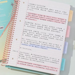 Wholesale <strong>A5</strong> Spiral Bound School <strong>Notebooks</strong> 100 Sheets Subject Note Book with Paper Cover - Product Image 4