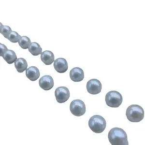 天然养殖淡水珍珠珠厂家批发价格宽松圆形白色淡水珍珠首饰