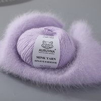 Hochwertige Nerzgarne 60% Angora-Kaninchen Langhaar und 40% Nylon Handstrickgarn für Damen Pullover Schal Mützen ECHTES Material 25g