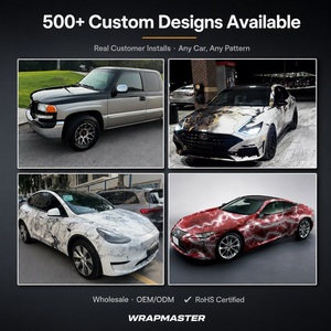 WRAPMASTER PET <span class=keywords><strong>Film</strong></span> Vinyle pour Voiture Lightning 1.52x20m, Design Personnalisé, <span class=keywords><strong>Film</strong></span> pour Véhicule pour Graphiques Intégraux - Product Image 3