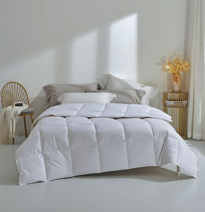 Meilleur service Couverture de couette King Queen Size Housse en coton résistant au duvet avec plumes de canard blanc <span class=keywords><strong>Literie</strong></span> design cousue - Product Image 5