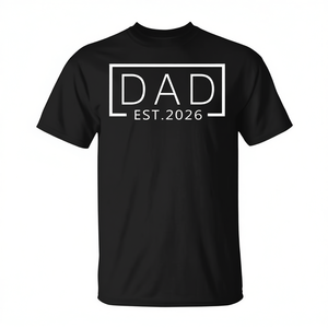 T-shirt Dad Est 2026, cadeau pour papa qui va devenir père, pour l'attente d'un bébé en 2026 - Product Image 2