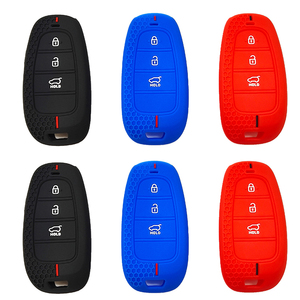 Funda Protectora de Silicona para Llaves de Coche, para <span class=keywords><strong>Tucson</strong></span>, Santa Fe, Sonata Hybrid, Nexo, para <span class=keywords><strong>Hyundai</strong></span> - Product Image 2