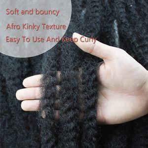 Ombre sintetis rambut keriting putar Afro ekstensi rambut kepang <span class=keywords><strong>Crochet</strong></span> putar Kuba halus ekstensi rambut kepang putaran Afro Kinky Marley - Product Image 3