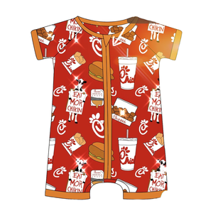 Body de Bambú para Bebés Recién Nacidos, Niñas y Niños, Manga Corta, Cálido, Ecológico, con Cierre de Cremallera Bidireccional YKK, MOQ Bajo - Product Image 1
