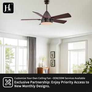 Ventilateur de plafond BLDC en gros avec technologie de ventilation, LED dimmable 3 pales, ventilateur de plafond moderne avec lumières et télécommande - Product Image 5