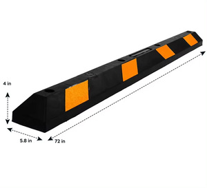 Zware Rubberen Wielstop 183Cm Parkeerblok Voor Parkeergarage - Product Image 3