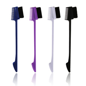 Cepillo de pelo de doble cara con logotipo personalizado al por mayor, herramientas de cepillo para Borde de pelo de bebé, cola de pasador, control de borde 3 en 1 - Product Image 4