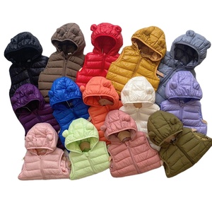 <span class=keywords><strong>Chaleco</strong></span> ligero de algodón <span class=keywords><strong>para</strong></span> niños con orejas con capucha/Color sólido <span class=keywords><strong>para</strong></span> niños y niñas - Product Image 1