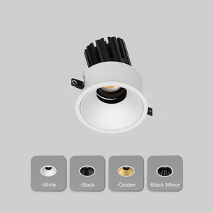 15W ETL <span class=keywords><strong>LED</strong></span> 다운라이트 모던 눈부심 방지 알루미늄 매립형 COB 천장 스포트라이트 조절 가능 CRI90 AC110V-270V 디밍 가능 - Product Image 2