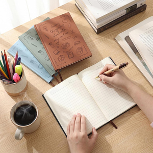 Cuaderno de Diario A5 con Cubierta de Cuero PU y Logotipo Personalizado, Páginas Rayadas Ecológicas, para Uso Escolar y de Oficina - Product Image 2