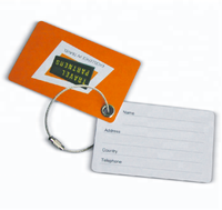 Étiquette de bagage NFC personnalisée avec impression de code QR, code-barres, boucle de lanière, puce NFC, options personnalisées pour l'identification des bagages de voyage