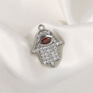 Breloques personnalisées DIY de luxe en acier inoxydable 316L plaqué or 14k 18k avec zircon pour la fabrication de bijoux en gros (colliers, bracelets) - Product Image 6