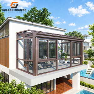 ห้องกระจกห้องอาบแดดพร้อมหลังคาสกายไลท์สำหรับสถาปัตยกรรมวิลล่าสุดหรู GS - Product Image 4