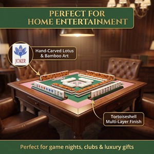 Jeu <span class=keywords><strong>de</strong></span> tuiles <span class=keywords><strong>de</strong></span> mahjong <span class=keywords><strong>de</strong></span> luxe <span class=keywords><strong>de</strong></span> haute qualité, sculptées à la main, <span class=keywords><strong>4</strong></span> couches, 160 pièces, style américain moderne <span class=keywords><strong>en</strong></span> plastique, pour le divertissement <span class=keywords><strong>en</strong></span> casino - Product Image 4