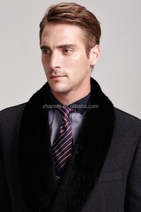 <span class=keywords><strong>Cappotto</strong></span> Invernale da <span class=keywords><strong>Uomo</strong></span> <span class=keywords><strong>in</strong></span> Lana e <span class=keywords><strong>Cashmere</strong></span>, Design Lungo, Slim Fit, Impermeabile con Collo <span class=keywords><strong>in</strong></span> Pelliccia - Product Image 5