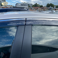 Pare-soleil de fenêtre MOSUN pour TOYOTA CAMRY XV70 2017-2022, garniture chromée, déflecteur de vent, protection contre la pluie