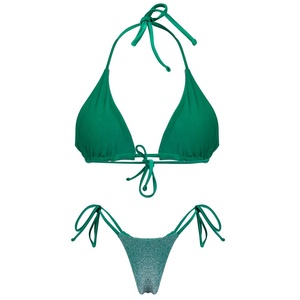 Moda personalizada señoras Bikini traje <span class=keywords><strong>de</strong></span> baño triángulo brasileño Bikinis Halter traje <span class=keywords><strong>de</strong></span> baño mujeres trajes <span class=keywords><strong>de</strong></span> baño - Product Image 2