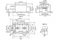 Modul SCR Danfoss VFD, Persediaan asli NOVA kekuatan tinggi 1600V 700A