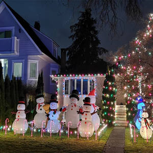 Personalizado Navidad decoración dibujos animados Anime inflables Santa Claus muñeca muñeco de nieve vestido Navidad Reno inflable disfraz - Product Image 4