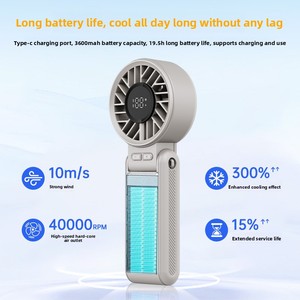 Nouveau <span class=keywords><strong>ventilateur</strong></span> portable d'extérieur haute vitesse, pliable, mini-refroidisseur, rafraîchissant pour l'été, vent puissant, rechargeable, petits ventilateurs - Product Image 5