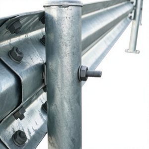 Barrière de sécurité routière en acier galvanisé, type W, à trois poutres, anti-corrosion, qualité export, fabrication usine - Product Image 1