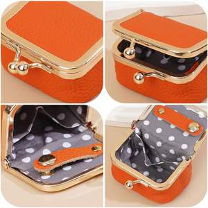 Porte-monnaie mini en cuir véritable pour femme, boîte de rangement portable pour bijoux, multifonctionnelle avec fermeture éclair et sangle chaîne, durable pour bagues et boucles d'oreilles - Product Image 2