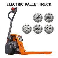 Transpaleta Eléctrica Compacta de Alta Eficiencia de 1.5T 2T con Cargador Externo y Horquillas de 1150 mm