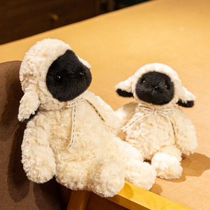 Peluche de Animal de Granja en Oferta - Compañero Reconfortante - Peluche Ultra Suave de 18 cm - Oveja con <span class=keywords><strong>Corbata</strong></span> - Product Image 3