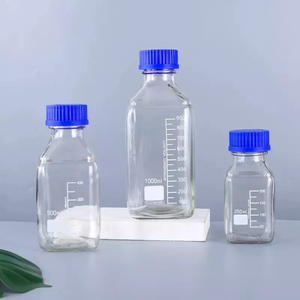100ml phòng thí nghiệm thủy tinh 250ml Thuốc thử chai với màu xanh GL45 vít cap sạch trong suốt hổ phách Boro 3.3 phương tiện truyền thông chai nhà Máy Giá - Product Image 4