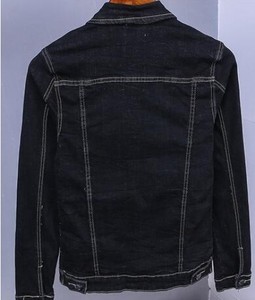 Nuova giacca Casual taglie forti da uomo giacca in Denim personalizzata all'ingrosso da uomo in Denim nero <span class=keywords><strong>per</strong></span> uomo Unisex - Product Image 3