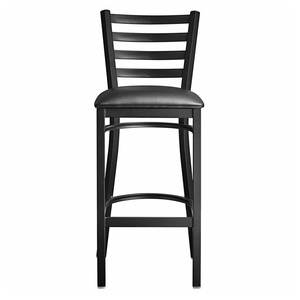 <span class=keywords><strong>เก้าอี้</strong></span><span class=keywords><strong>บันได</strong></span>หลังบาร์สูงสีดำแบบทันสมัยพร้อมเบาะที่นั่งสำหรับบ้านบาร์ห้องครัวโครงเหล็กและกรอบโลหะ - Product Image 3