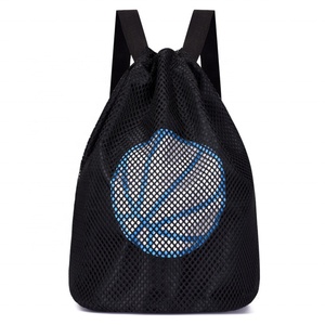 Sac à dos de sport personnalisé pour le basketball et le football, sac à cordon en maille, vente en gros - Product Image 6