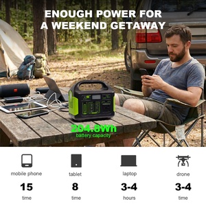 Générateur solaire portable 110v 220v 100w/300w/500w à onde sinusoïdale pure pour le camping, les situations d'urgence, la maison et l'extérieur - Product Image 2