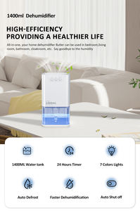 Desumidificador 1400ML Compact Portátil Mini <span class=keywords><strong>Air</strong></span> Home Pequeno Desumidificador Umidade Absorvente ar Secador Peltier 1.4L Desumidificador - Product Image 3