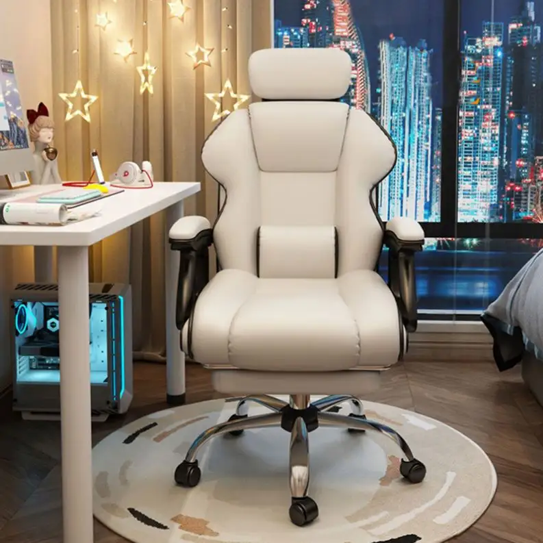 Hoge Kwaliteit Moderne Luxe Zwart Pvc Verstelbare Ergonomische Massage Bureaustoelen Lederen Executive