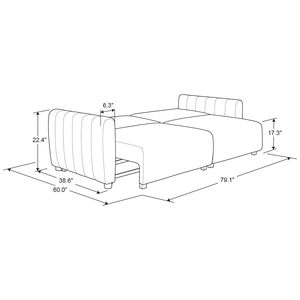 Canapé convertible <span class=keywords><strong>2</strong></span> <span class=keywords><strong>places</strong></span> Queen Size Wall-Hugging Dreamglide Mechanism Dreamcoil Comfort Boucle Fabric Couch Bed - Product Image 6