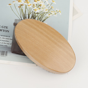 Brosse à cheveux ondulés en poils de sanglier doux, courbée à 360°, avec logo personnalisé, en bois de bambou, brosse à barbe en poils végétaliens, petite brosse à raser pour hommes - Product Image 5