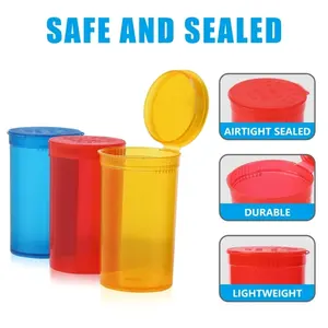 Yüksek kaliteli hava geçirmez nem ve koku dayanıklı plastik flakon şişeleri saklamak için hap düzenlemeleri veya yoğunlaşmaktadır etiket uygulaması - Product Image 5