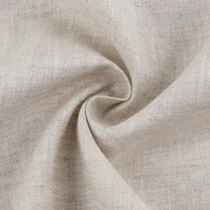 Vêtement italien en gros personnalisé 100% tissu de lin doux pur pour chemise de vêtements