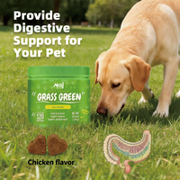 Compléments alimentaires personnalisés OED/OMD pour animaux de compagnie – Friandises à mâcher naturelles vertes pour favoriser la croissance de l'herbe et la digestion chez les chiens