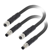 Connecteur étanche M5 à faible MOQ, IP67, 2/4 broches, blindé, mâle/femelle, pour applications automobiles/marines