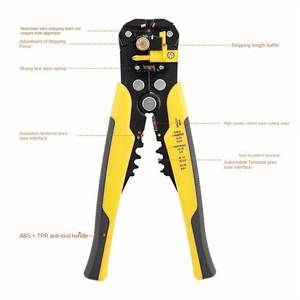 Pince à dénuder automatique, pince coupante pour câbles d'électricien, outils multifonctionnels portables pour le tirage de fils et le montage de vélos - Product Image 3