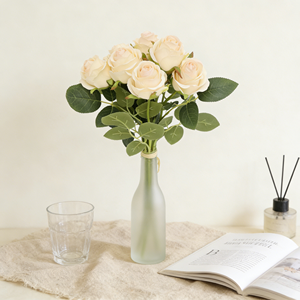 <span class=keywords><strong>ดอก</strong></span>ไม้ประดิษฐ์ตกแต่งศิลปะสมัยใหม่ <span class=keywords><strong>ช่อ</strong></span>ดอก<span class=keywords><strong>กุหลาบ</strong></span>ขาว 11 ก้านต่อช่อ สำหรับตกแต่งสวน งานแต่งงาน ติดเสื้อ ของขวัญวันวาเลนไทน์ - Product Image 4