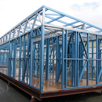 Bon marché villa modulaire à ossature en acier préfabriquée de conception moderne maisons de 3 chambres à coucher préfabriquées autre maison de construction