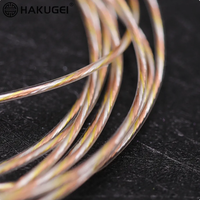Câble de base multi-éléments HAKUGEI Litz plaqué argent plaqué or 7n Occ cuivre DIY Hifi