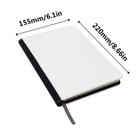 Carnets de notes Qualisub en cuir PU à impression double face, vierges en format A5, amovibles et à sublimation