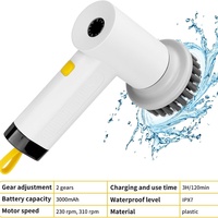Outils de nettoyage ménagers accessoires éponge épurateur de rotation électrique 5 en 1 brosse de nettoyage électrique rotative multifonctionnelle